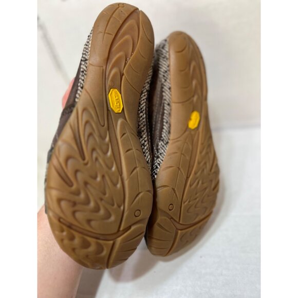 Merrell Delight glove wool Bracken Womens Patchwork Flats Brown & Plaid Slip-On - Picture 7 of 8